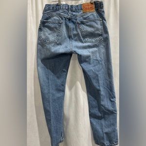 Levi's Blue Denim 505 5-Pocket Design Straight Leg Jeans Size W34xL30